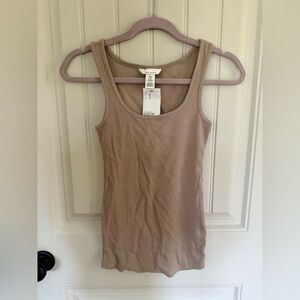 H&M Maternity Beige Ribbed Tank Top